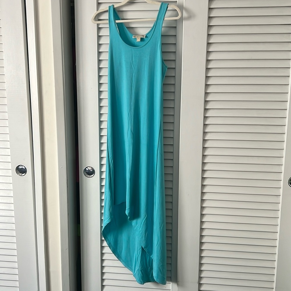 Michael Kors baby blue hi lo maxi dress size small